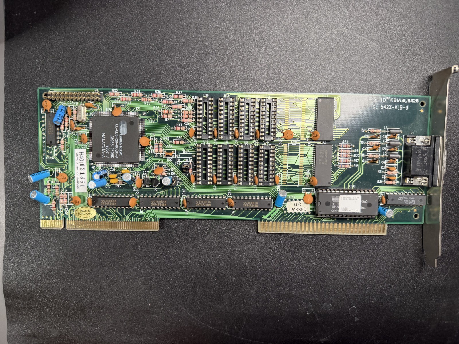 Vintage VESA CL-542X-VLB-U CIRRUS LOGIC FCC ID KBIA3U5428 Tested Vintage VESA CL-542X-VLB-U CIRRUS LOGIC FCC ID KBIA3U5428 Tested