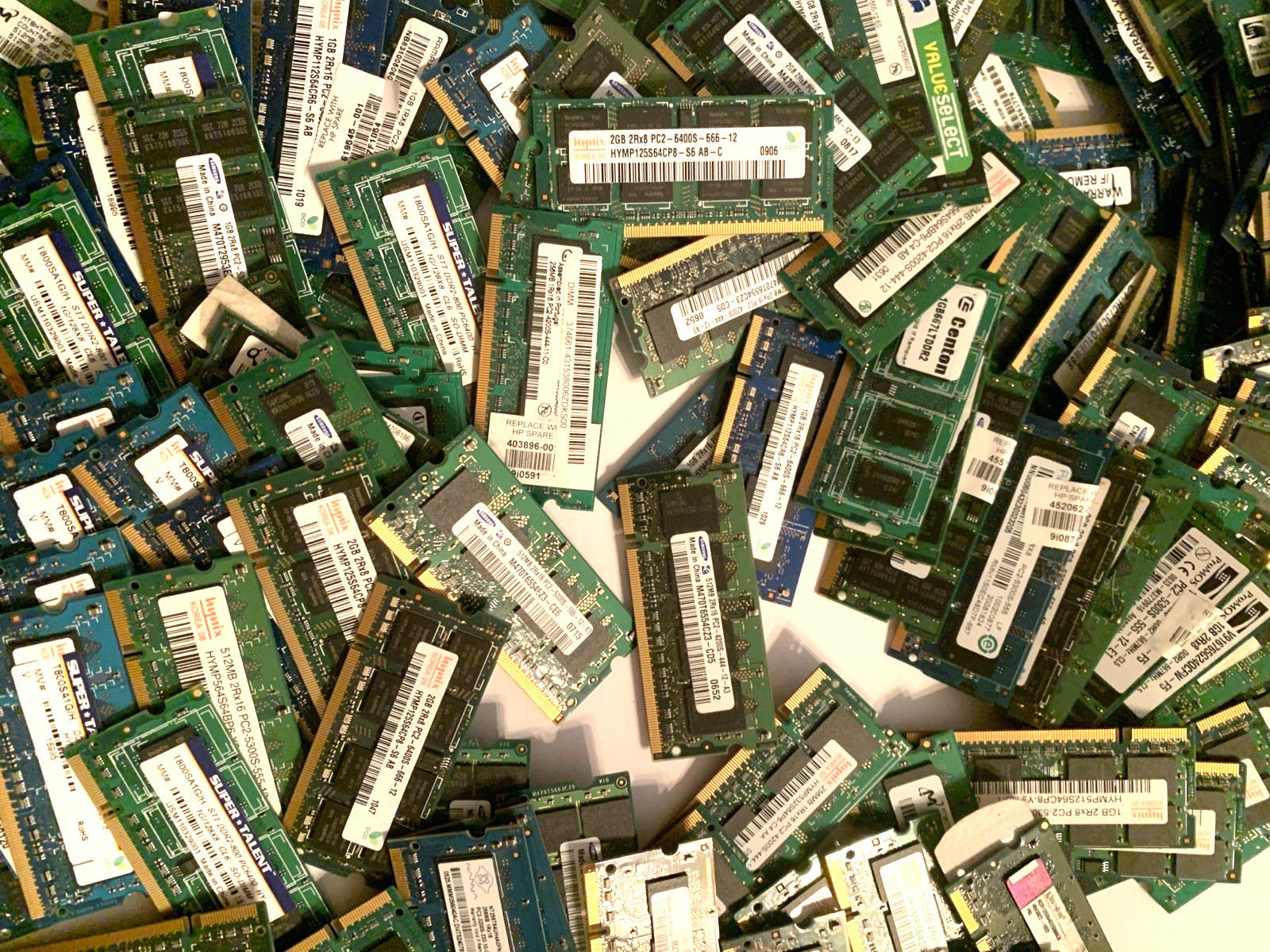 LOT of 177 DDR2 Mixed Brands & Size 2GB 1GB 512MB 256MB Vintage