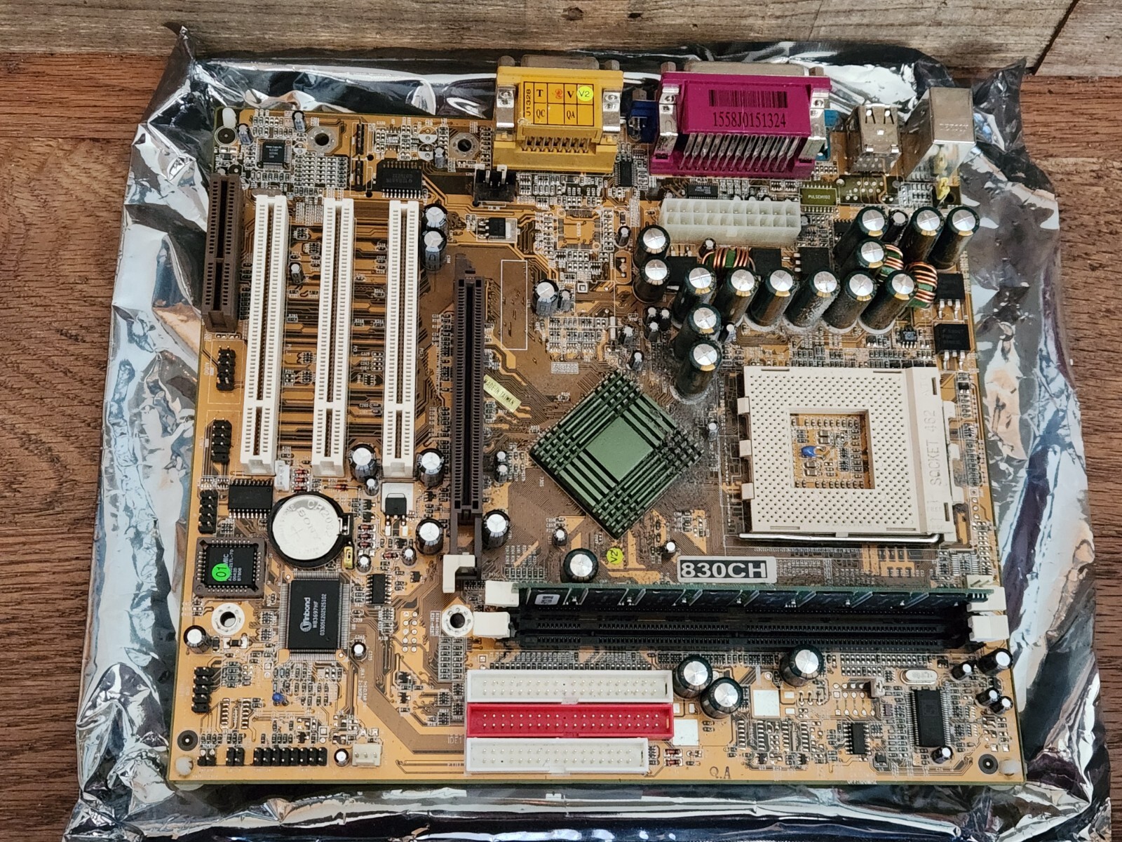 Vintage Rare Jetway 830CH Motherboard With 128mb Ram Vintage Rare Jetway 830CH Motherboard With 128mb Ram