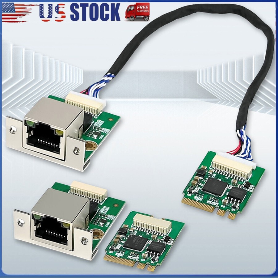 M.2 A+E 2.5GbE Intel I226-V Ethernet. NIC Card Multi-Gig 2.5G/ 1G/100M NGFF 2230 M.2 A+E 2.5GbE Intel I226-V Ethernet. NIC Card Multi-Gig 2.5G/ 1G/100M NGFF 2230