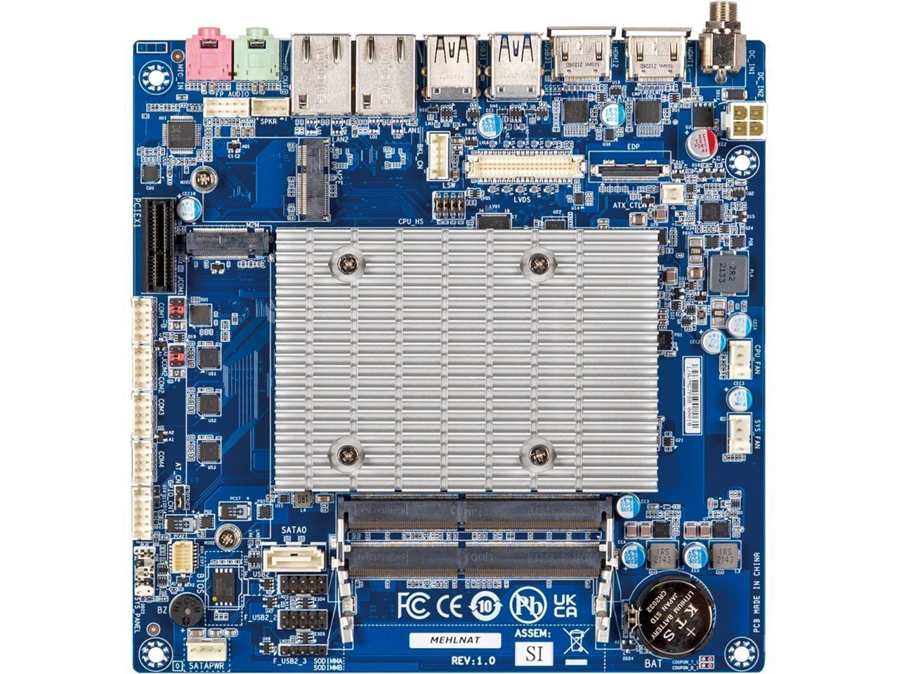 Gigabyte Technology 9MEHLJATMRSI10D iTXL 6412A Thin Mini ITX Embedded Gigabyte Technology 9MEHLJATMRSI10D iTXL 6412A Thin Mini ITX Embedded