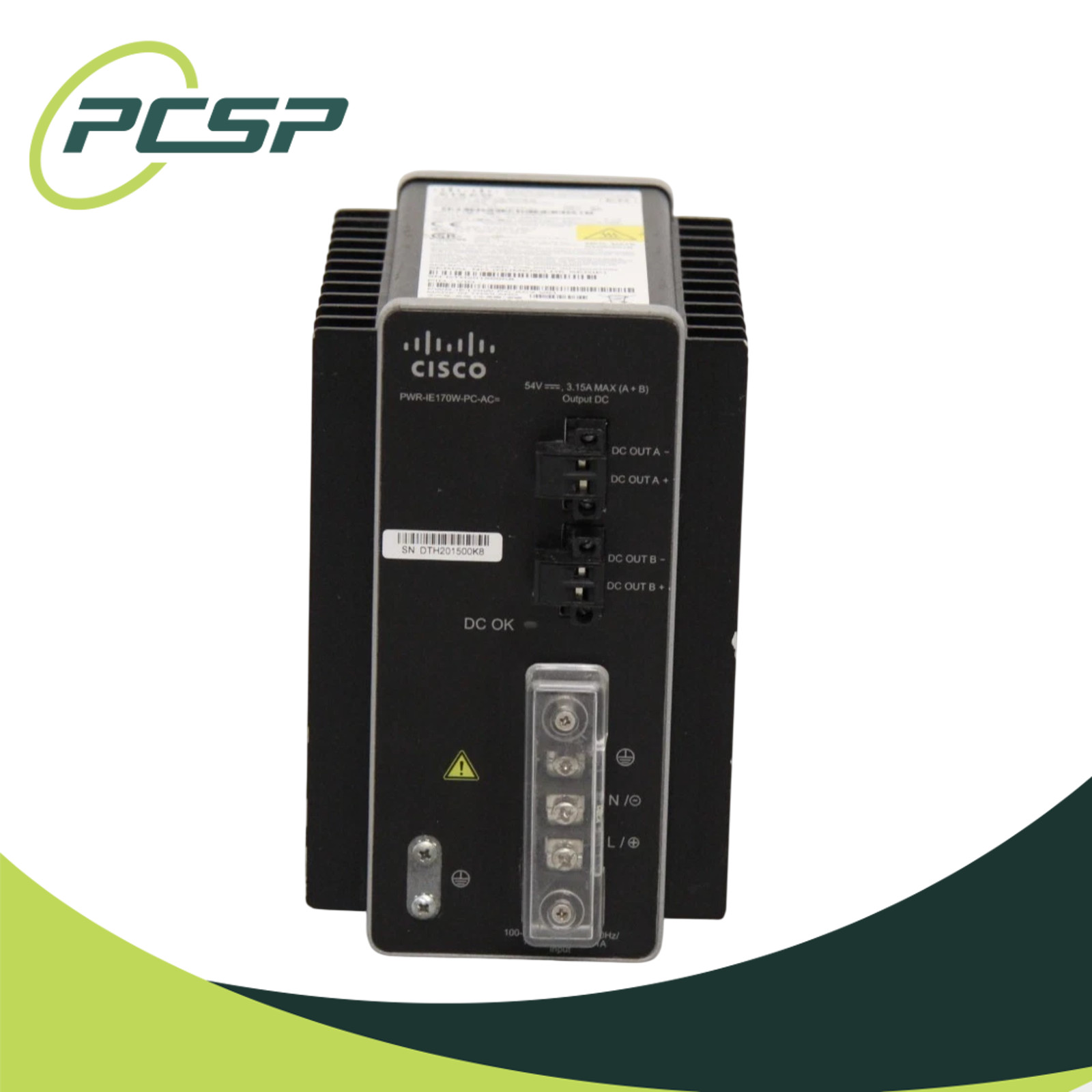 Cisco PWR-IE170W-PC-AC V01 170W 54VDC Industrial AC-DC Power Supply PSU Cisco PWR-IE170W-PC-AC V01 170W 54VDC Industrial AC-DC Power Supply PSU