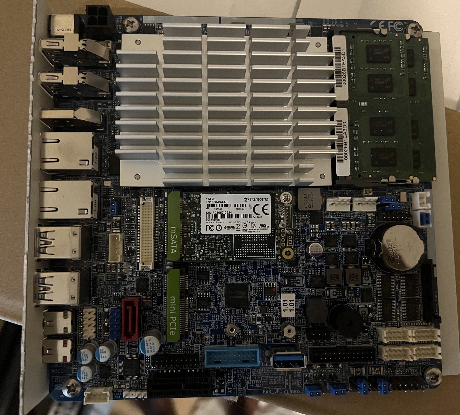 Transcend 71140-001 REV 2.0 Celeron N3160 1.60GHz 4GB ITX SBC 16gb ssd Transcend 71140-001 REV 2.0 Celeron N3160 1.60GHz 4GB ITX SBC 16gb ssd