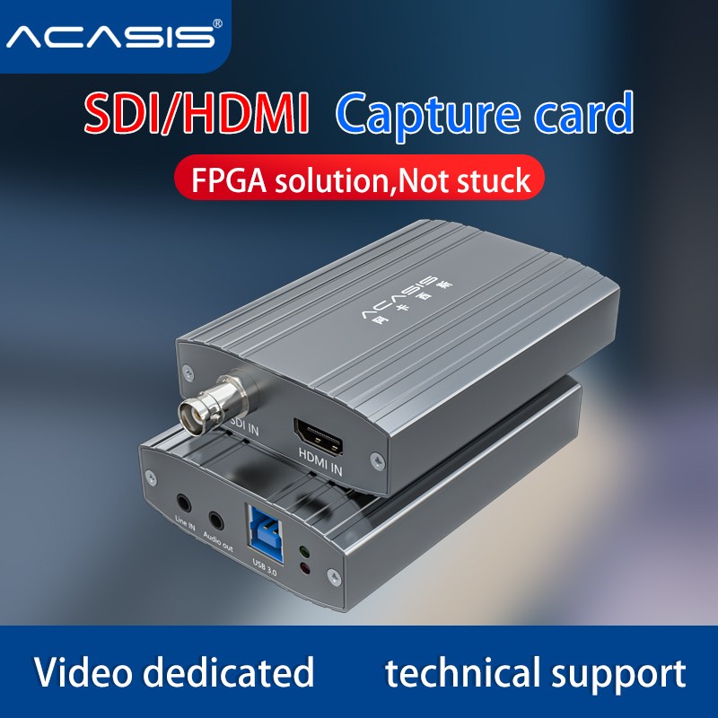 ACASIS USB-B Video Capture Card SDI HDMI 1080p60 Full HD Audio Line In ACASIS USB-B Video Capture Card SDI HDMI 1080p60 Full HD Audio Line In