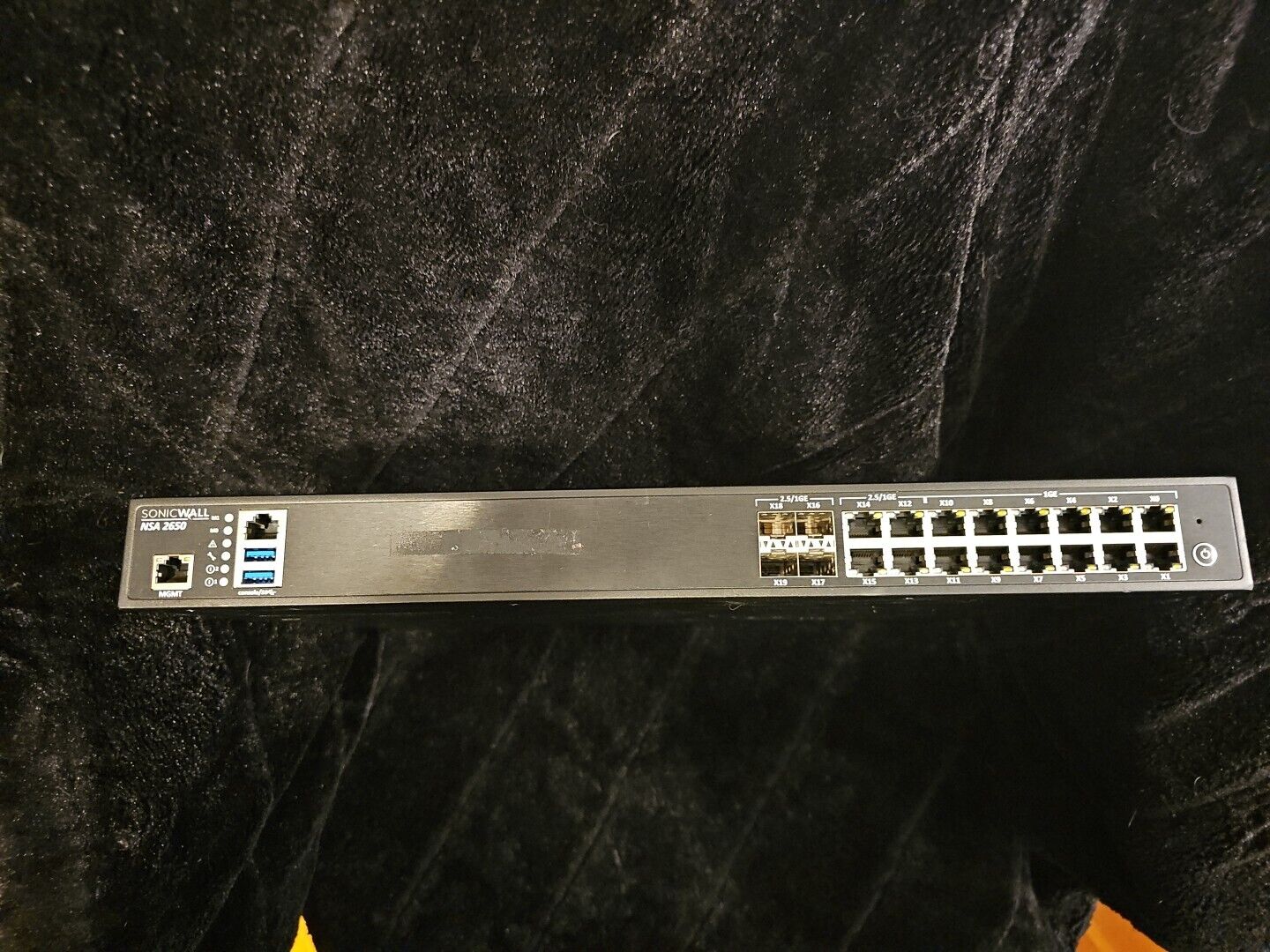 SonicWall NSA 2650 Network Security Appliance Firewall 1RK38-0C8