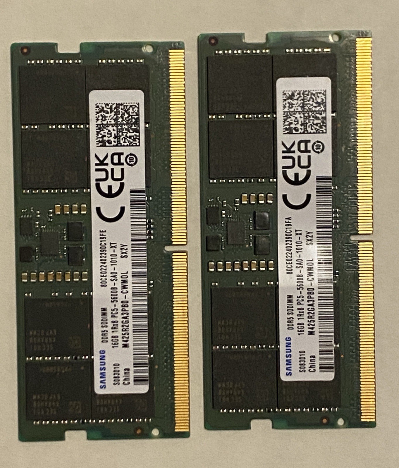 Samsung 32GB (2x16GB) DDR5-5600 SODIMM 32GB (2x16GB) PC5-4800 RAM Laptop Samsung 32GB (2x16GB) DDR5-5600 SODIMM 32GB (2x16GB) PC5-4800 RAM Laptop