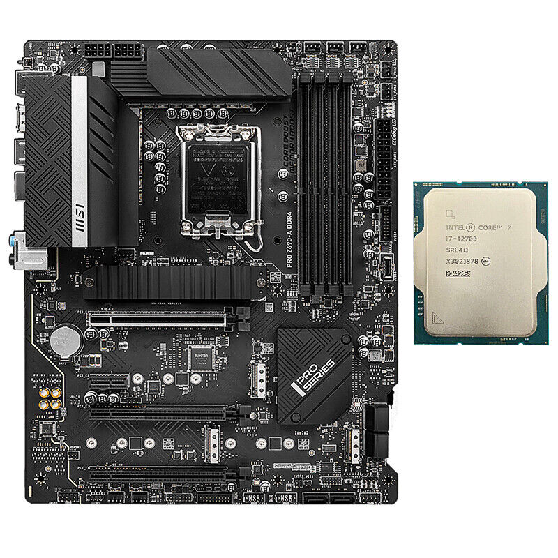 Msi PRO Z690-A LGA1700 Motherboard With Intel Core  i7-12700 CPU TEST worktion