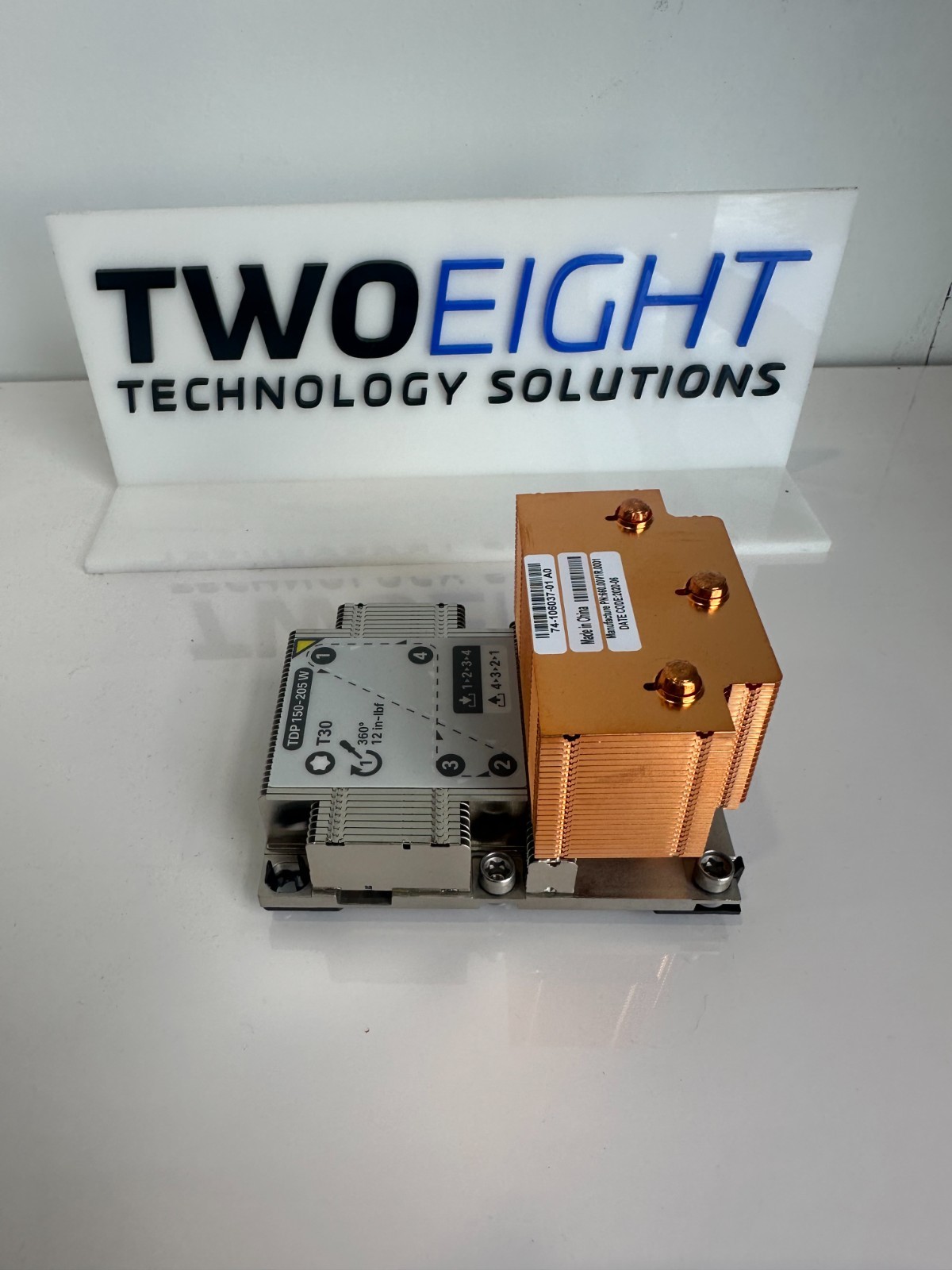 LOT OF 2 Cisco Performance CPU Heatsink TDP 150-205W UCS C240 M5 74-106037-01 LOT OF 2 Cisco Performance CPU Heatsink TDP 150-205W UCS C240 M5 74-106037-01