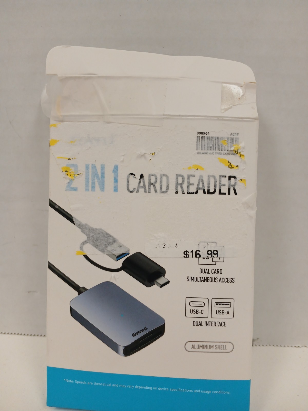 Inland 2-in-1 Card Reader With Dual Interface Inland 2-in-1 Card Reader With Dual Interface