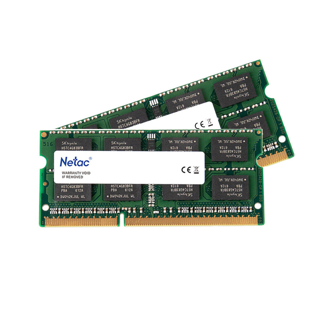 16GB Netac 2 x 8GB PC3-12800 Laptop SODIMM DDR3 1600 Memory RAM PC3L 16G DDR3L