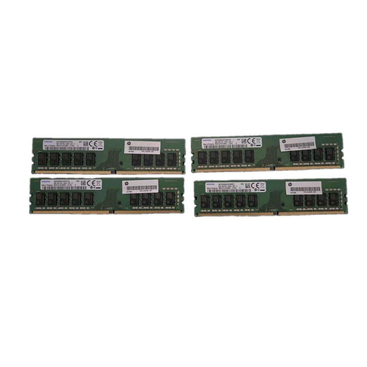 Samsung M391A1K43BB2-CTDQ 4 x 8GB 1Rx8 PC4-2666V DDR4 UDIMM RAM Memory Samsung M391A1K43BB2-CTDQ 4 x 8GB 1Rx8 PC4-2666V DDR4 UDIMM RAM Memory