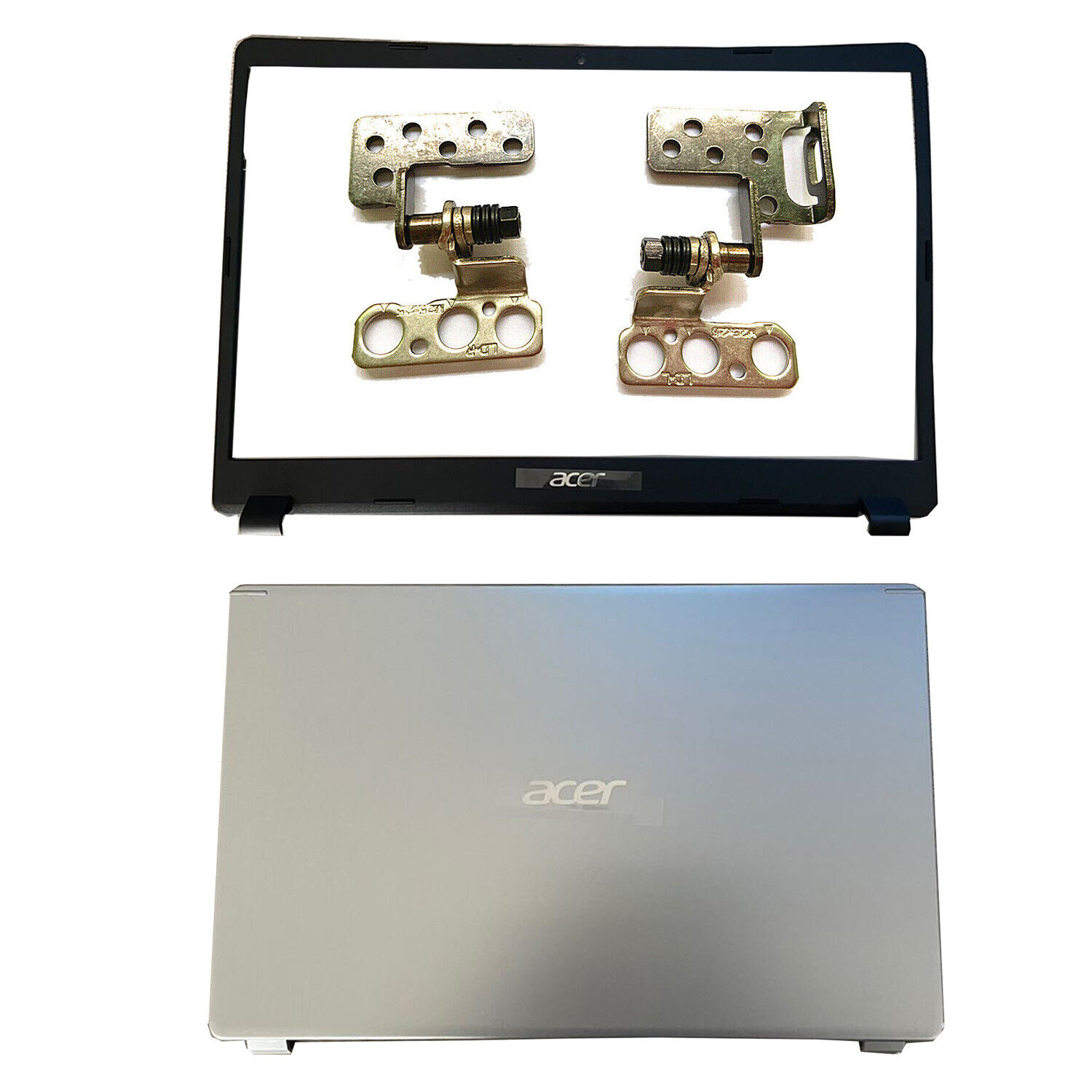 Silver Top Back Cover & Bezel Hinges For Acer Aspire 5 A515-43 A515-43G A515-52