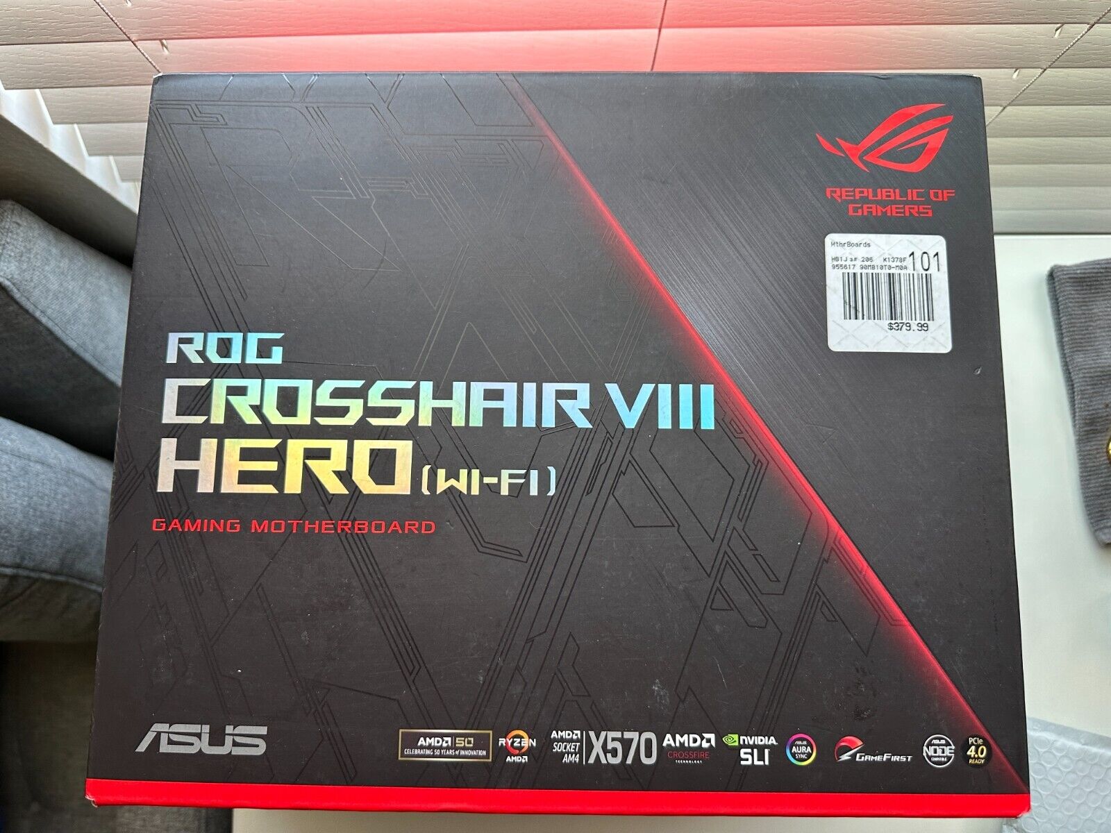 ASUS ROG Crosshair VIII Hero Wi-Fi X570 Motherboard for AMD AM4 Ryzen 5000 3000