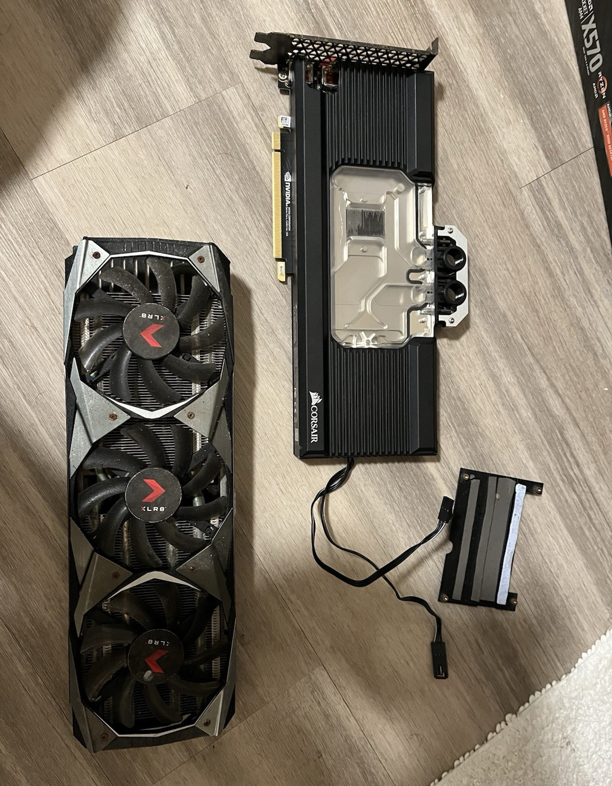 RTX 2080 Super PNY XLR8 w/Corsair water block Working Highly corroded w/cooler