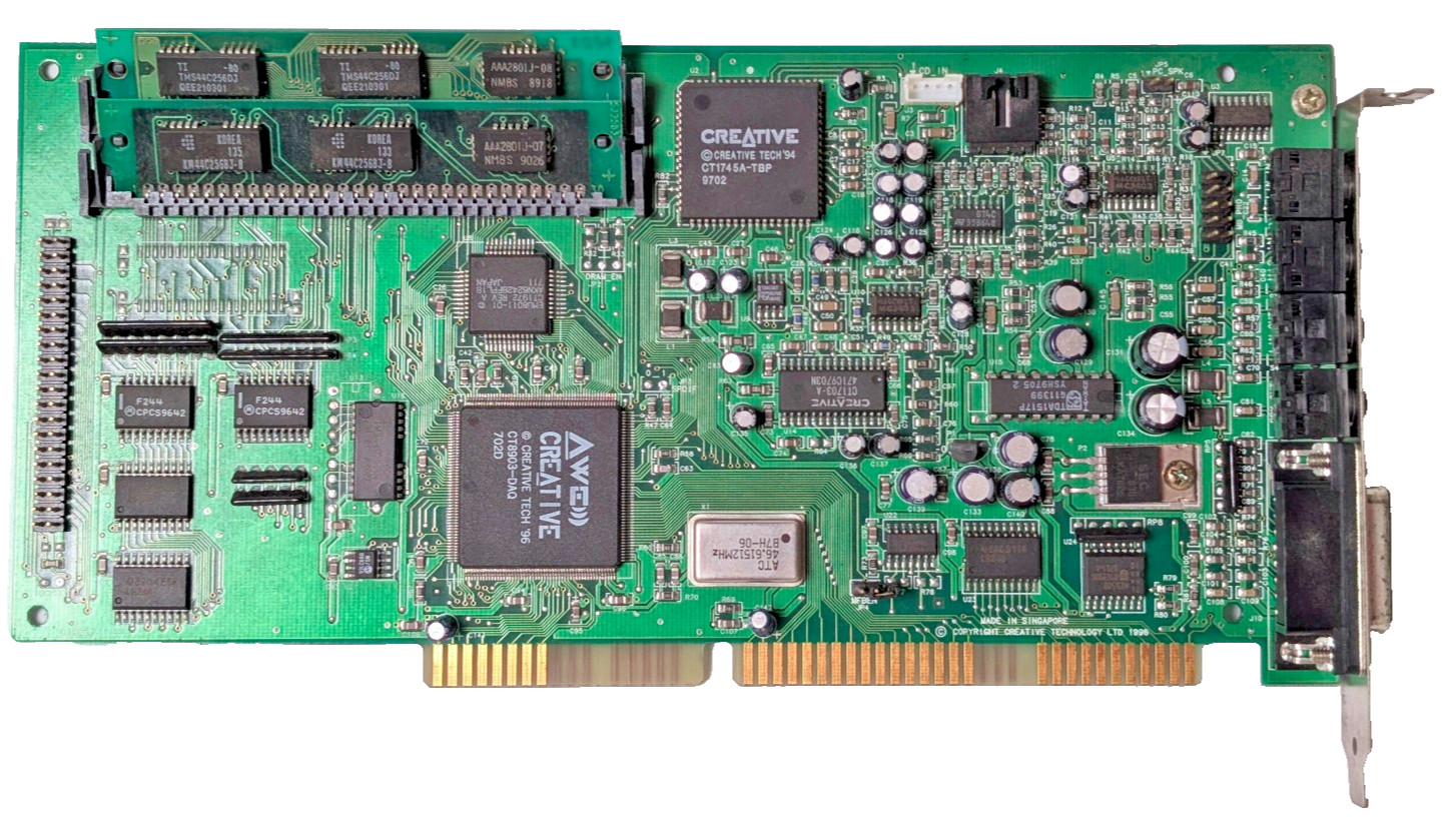 Creative Labs CT3670 Sound Blaster 32 PnP 16-Bit ISA Sound Card; w/ extra memory Creative Labs CT3670 Sound Blaster 32 PnP 16-Bit ISA Sound Card; w/ extra memory