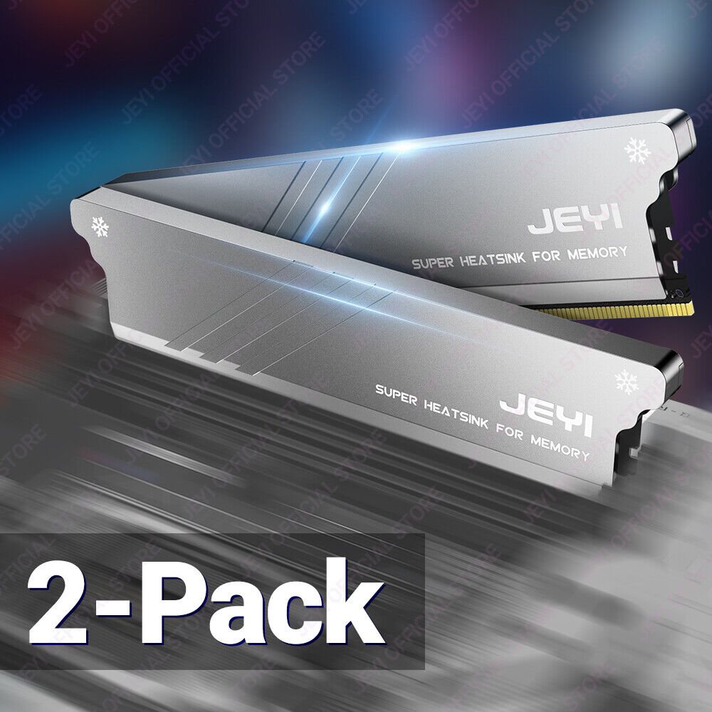 JEYI Memory RAM Heatsink, Desktop RAM Cooler Dissipate for DDR2 DDR3 DDR4 DDR5