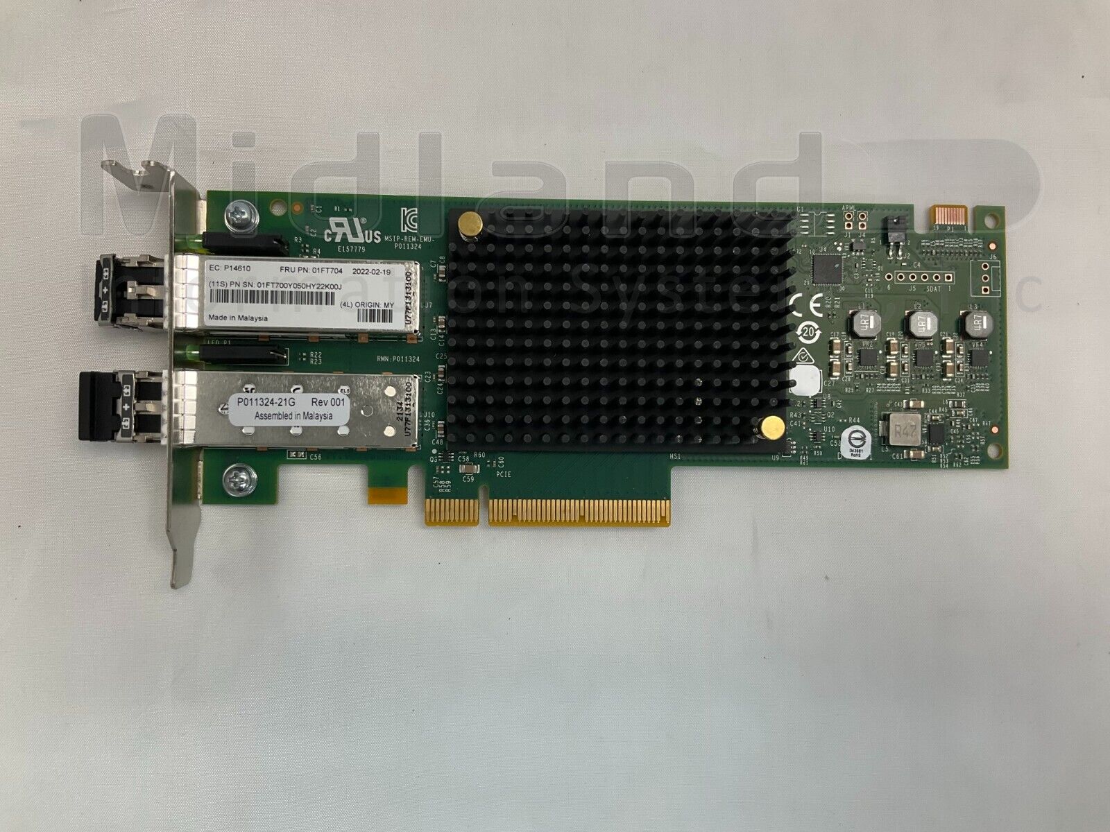 IBM EN1B 32Gbps 2-Port PCIe3 (x8) SR SFP+ Fibre Channel Adapt. (LP) 01FT704 578F