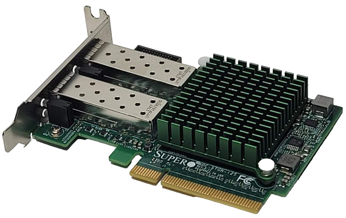 SuperMicro AOC-STGN-i2S Dual Port 10GB SFP+ 10GB Card Low Profile Rev 2.11 SuperMicro AOC-STGN-i2S Dual Port 10GB SFP+ 10GB Card Low Profile Rev 2.11