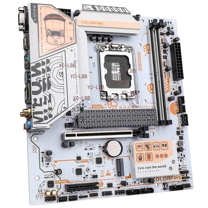 COLORFIRE B760M-A MEOW WIFI DDR5 M-ATX Motherboard COLORFIRE B760M-A MEOW WIFI DDR5 M-ATX Motherboard