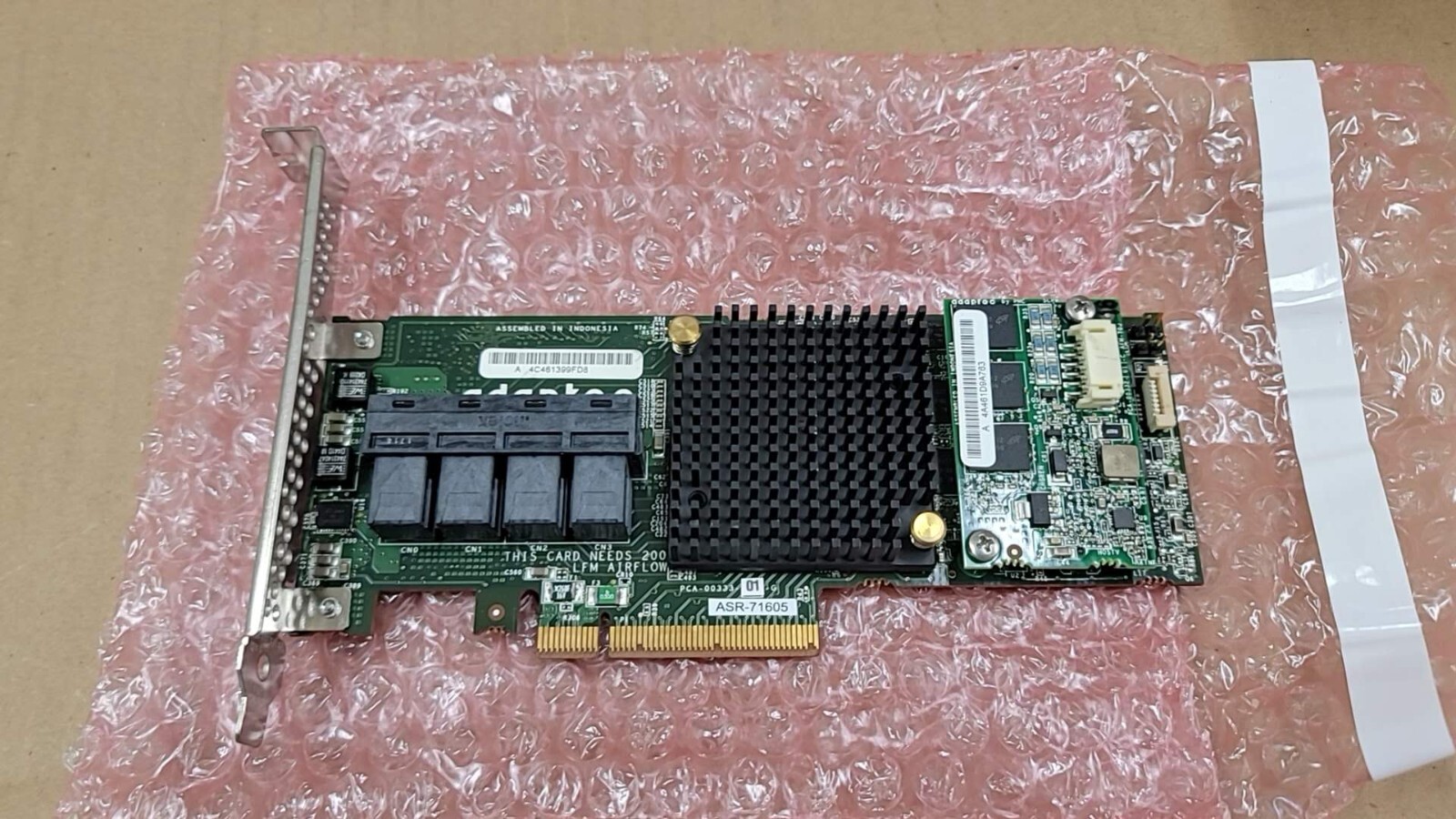 Adaptec ASR-71605 16-Port 1Gbps PCIe RAID Card High Profile Adaptec ASR-71605 16-Port 1Gbps PCIe RAID Card High Profile