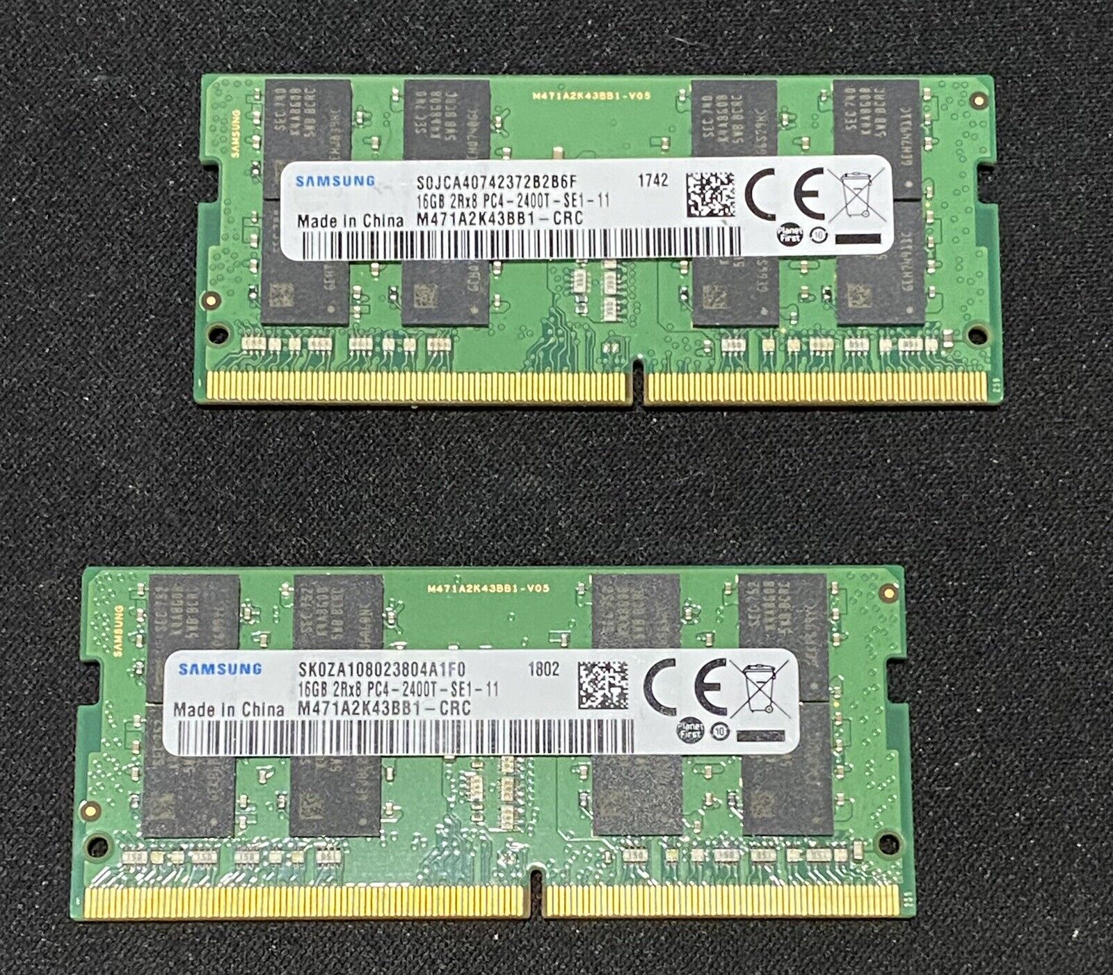 Samsung 32GB (2x16GB) PC4-2400T DDR4 Laptop Memory RAM 19200S SODIMM Upgrade KIT