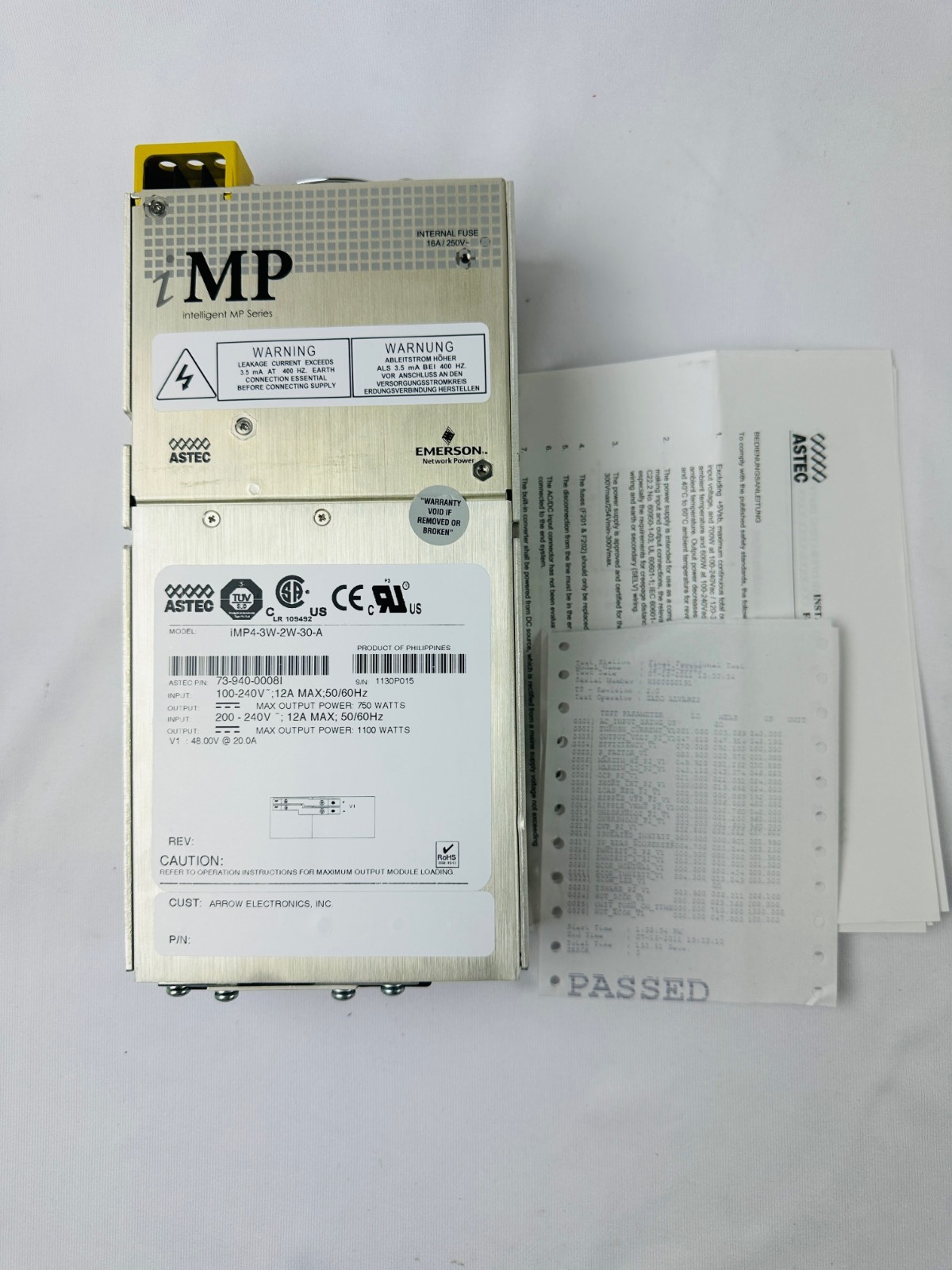 Astec iMP4-3W-2W-30-A 73-940-0008I Power Supply