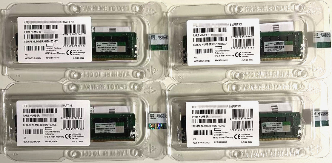 NEW HPE 64GB P00930-B21 P03053-0A1 2Rx4 DDR4 PC4-2933Y GEN10 RDIMM Server Memory