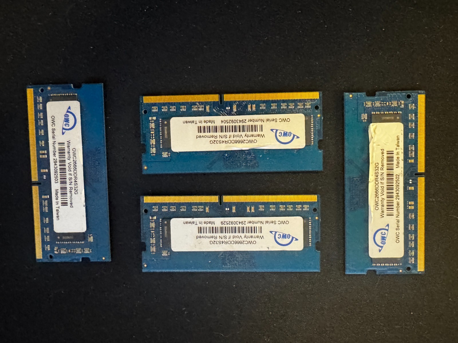 RAM Memory 128GB OWC (4X 32GB) 32 GB DDR4 PC4-21300 2666MHz 260 Pin RAM Memory 128GB OWC (4X 32GB) 32 GB DDR4 PC4-21300 2666MHz 260 Pin