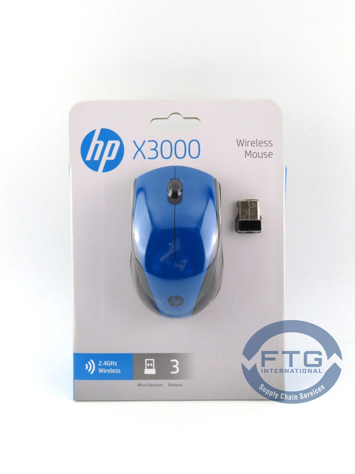 N4G63AA HP X3000 CBlue Wireless Mouse