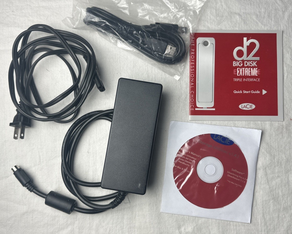 Orig LaCie Power Supply Big Disk Extreme Desktop Storage Hard Drive 4 Pin USB 20 Orig LaCie Power Supply Big Disk Extreme Desktop Storage Hard Drive 4 Pin USB 20