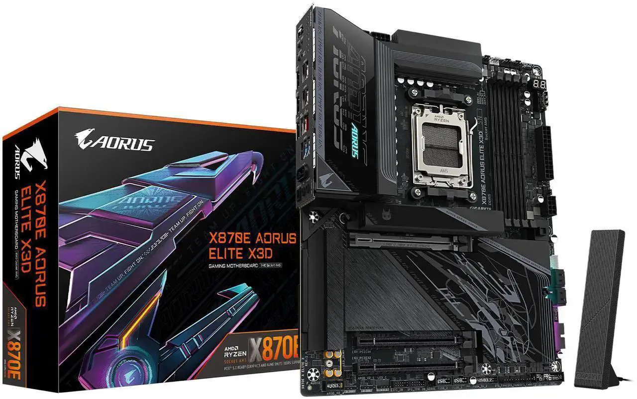 (Factory Refurbished) GIGABYTE X870E AORUS ELITE X3D AMD AM5 ATX Motherboard (Factory Refurbished) GIGABYTE X870E AORUS ELITE X3D AMD AM5 ATX Motherboard