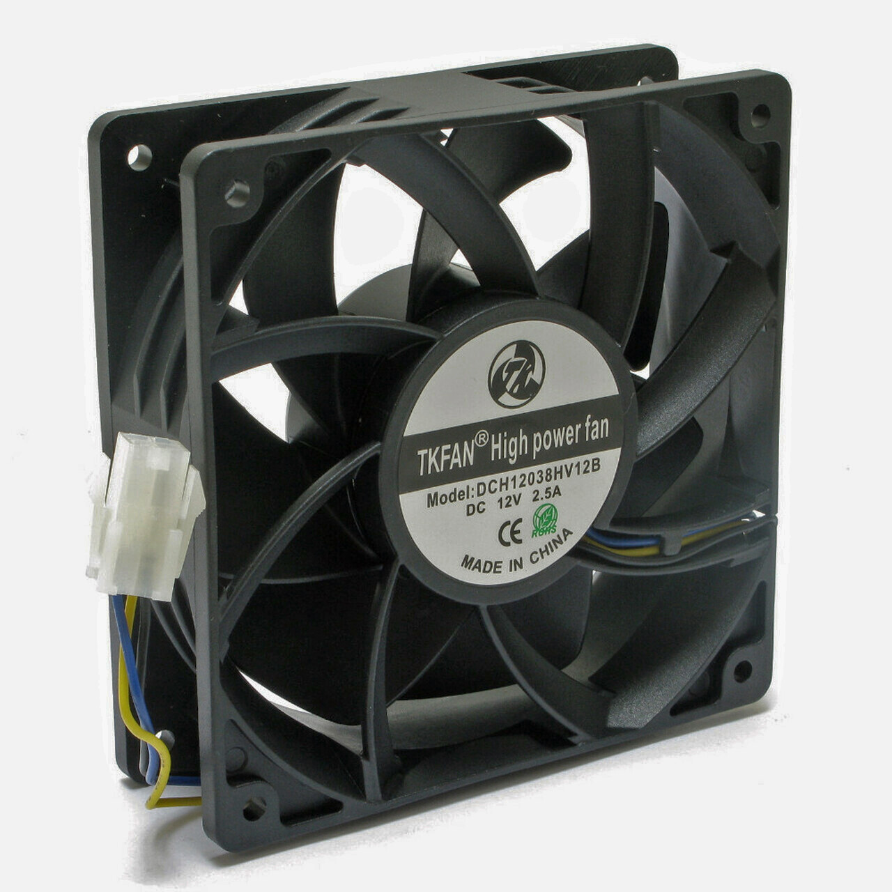 4-pack TKFAN ULTRA HIGH SPEED SERVER MINER FANS 12V 285 CFM 120x38mm 3-Pin PWM 4-pack TKFAN ULTRA HIGH SPEED SERVER MINER FANS 12V 285 CFM 120x38mm 3-Pin PWM