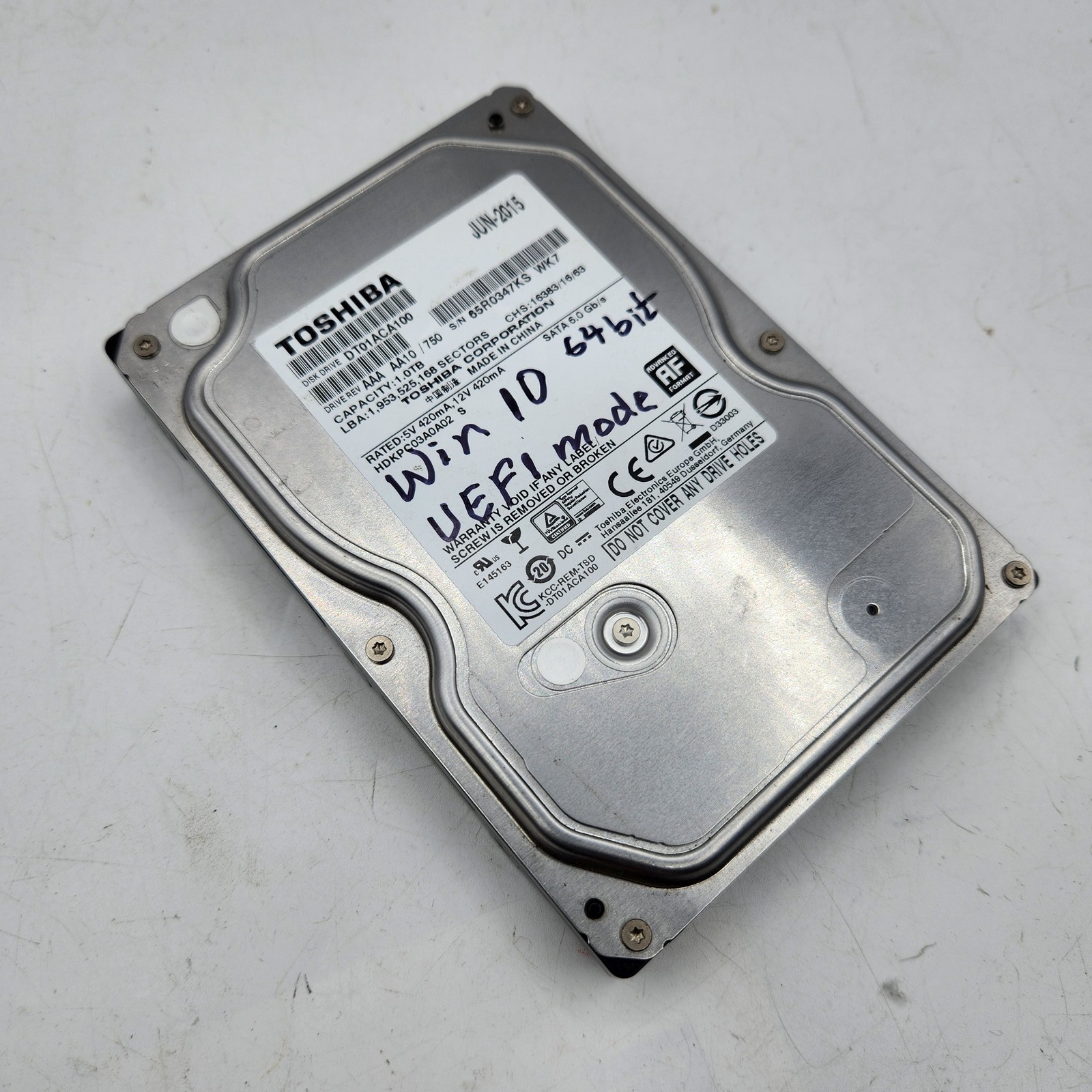 Toshiba DT01ACA100 1TB SATA III 3.5 Toshiba DT01ACA100 1TB SATA III 3.5