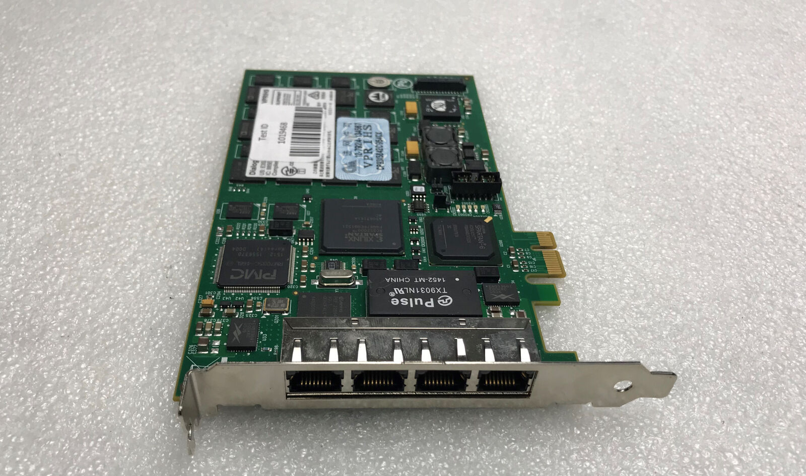 Dialogic Corp VPRIHS Quad Port PCIe Media Board 885E-VPRIHS IDSN Tested Working