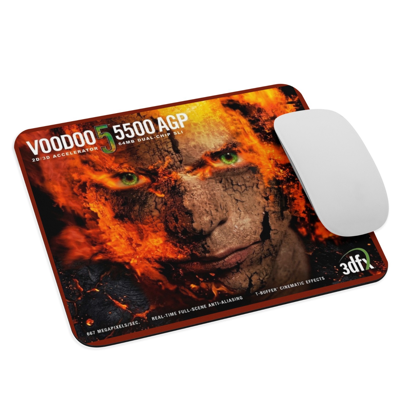 3dfx Voodoo5 5500 AGP Box Art Mouse Pad (9.5 3dfx Voodoo5 5500 AGP Box Art Mouse Pad (9.5