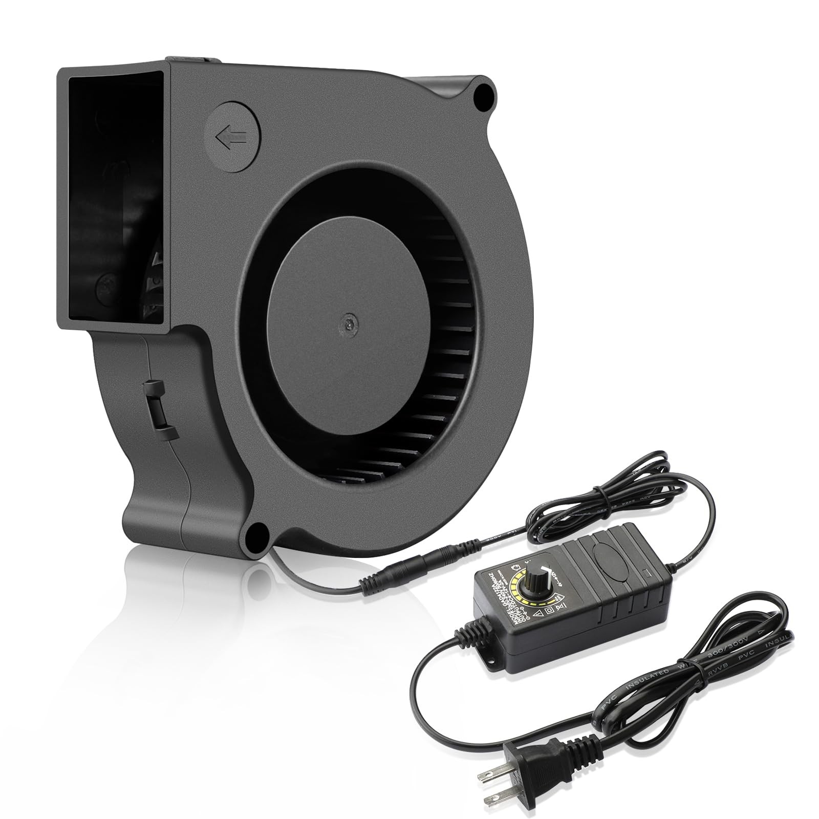Wathai 75mm x 30mm Blower Fan Dual Ball with AC 110v - 240V Speed Control... Wathai 75mm x 30mm Blower Fan Dual Ball with AC 110v - 240V Speed Control...