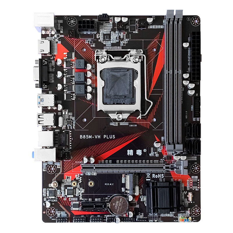 JGINYUE B85M-VH PLUS LGA1150 DDR3 M-ATX Motherboard Tested OK
