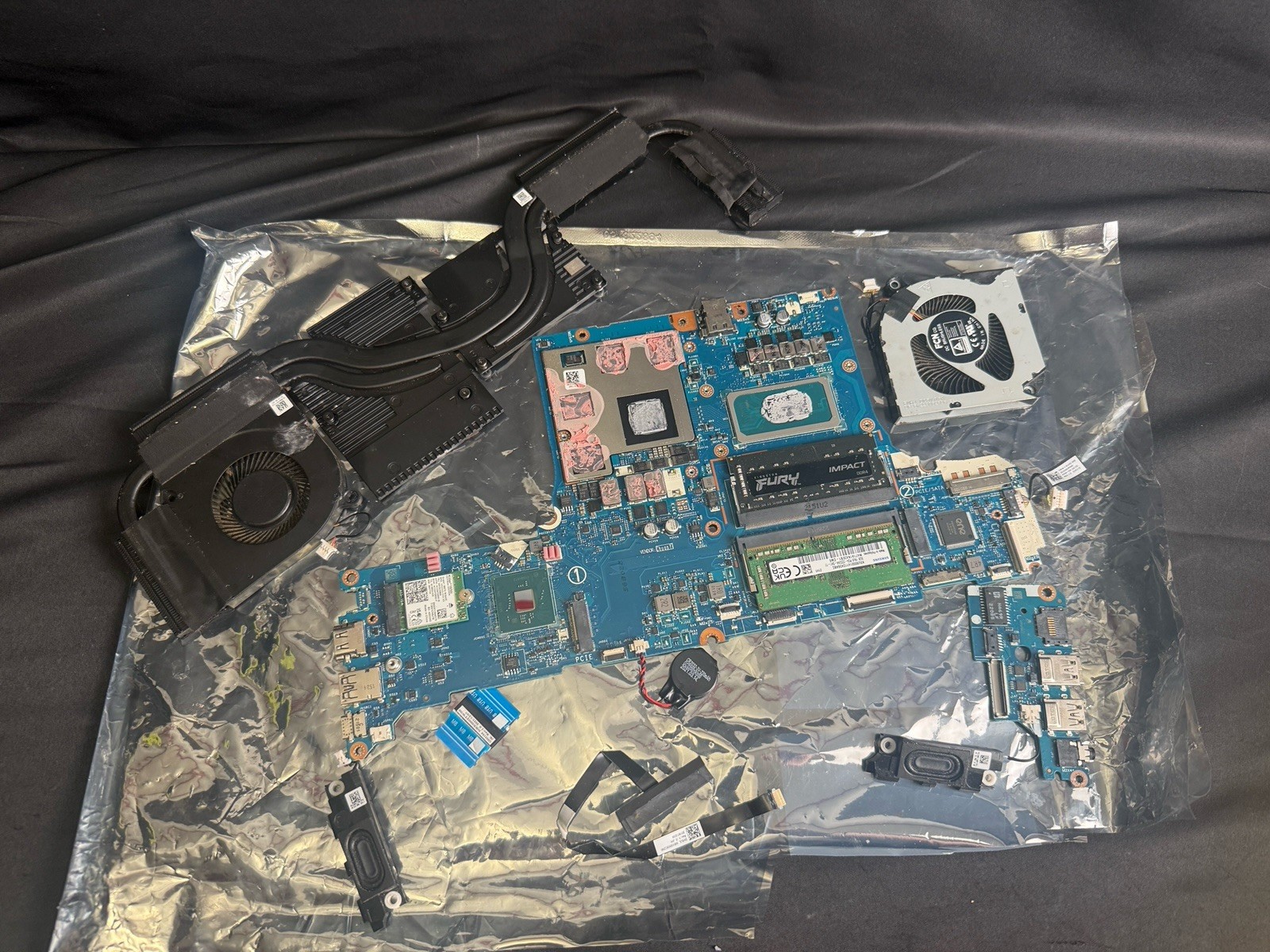 Acer Nitro 5 AN515-57 Motherboard i5-11400H 16GB RAM Heatsink Fans WiFi Tested Acer Nitro 5 AN515-57 Motherboard i5-11400H 16GB RAM Heatsink Fans WiFi Tested