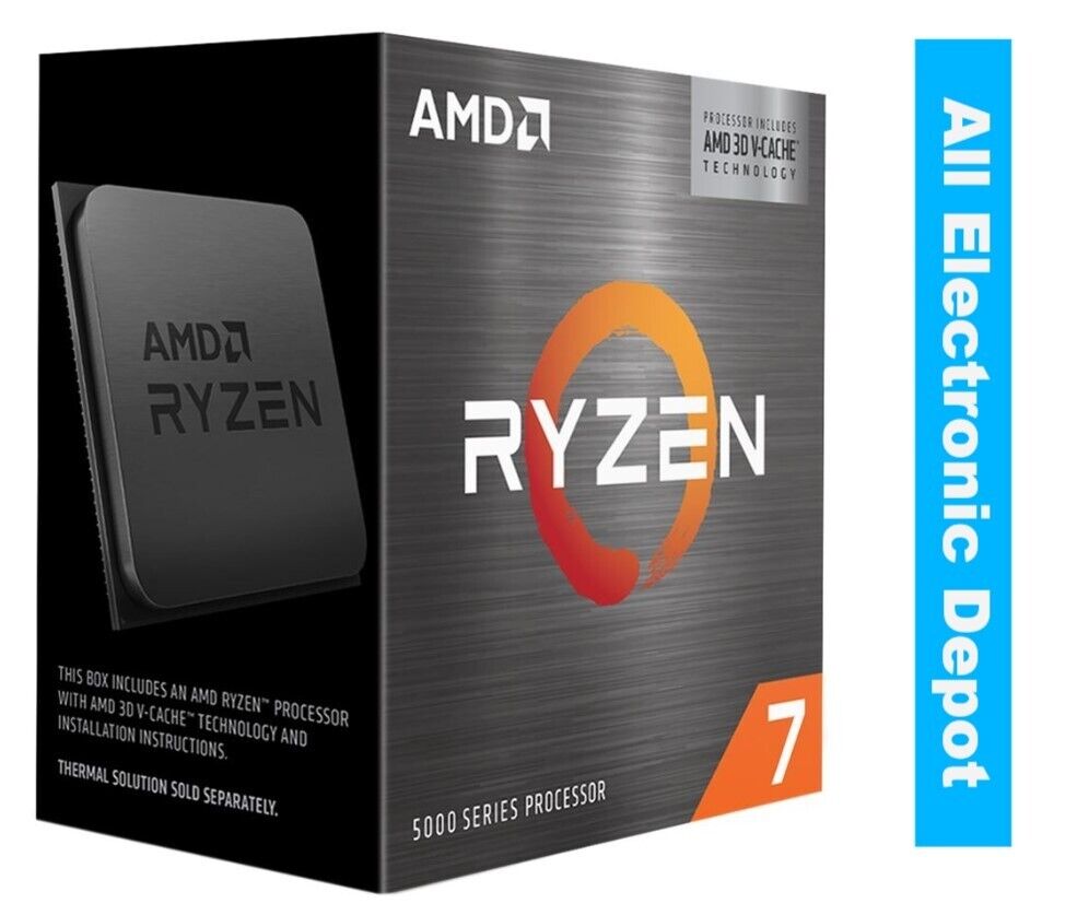 New AMD Ryzen 7 5800X3D Vermeer 3.4GHz 8-Core AM4 Boxed Processor