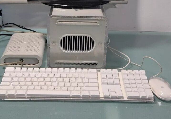 Vintage Apple Power Mac G4 M7886 Cube computer /w power supply READ LISTING 