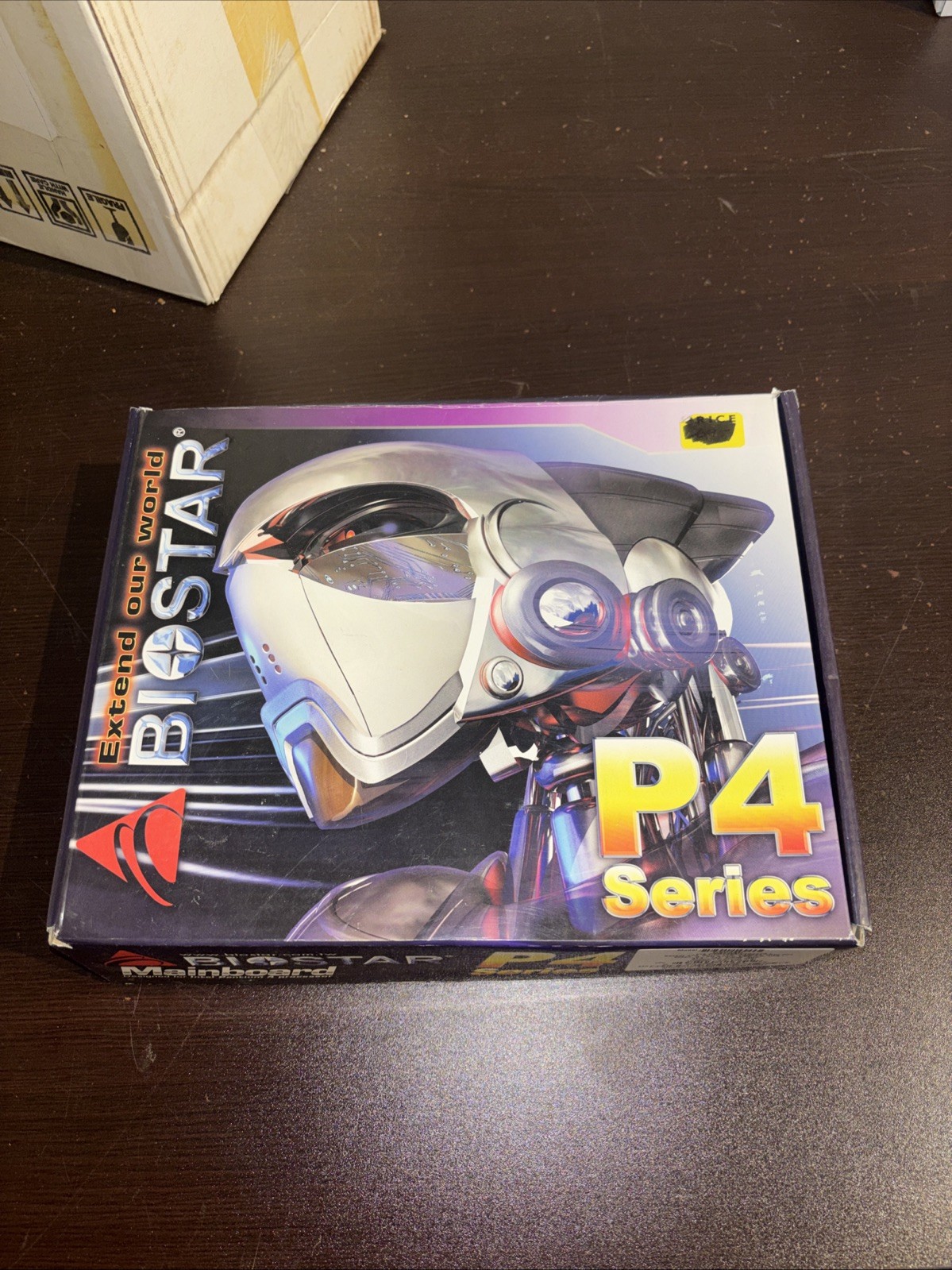 Biostar Mainboard P4 Series U8668D DDR2 Ram Socket 478 New Open Box Biostar Mainboard P4 Series U8668D DDR2 Ram Socket 478 New Open Box