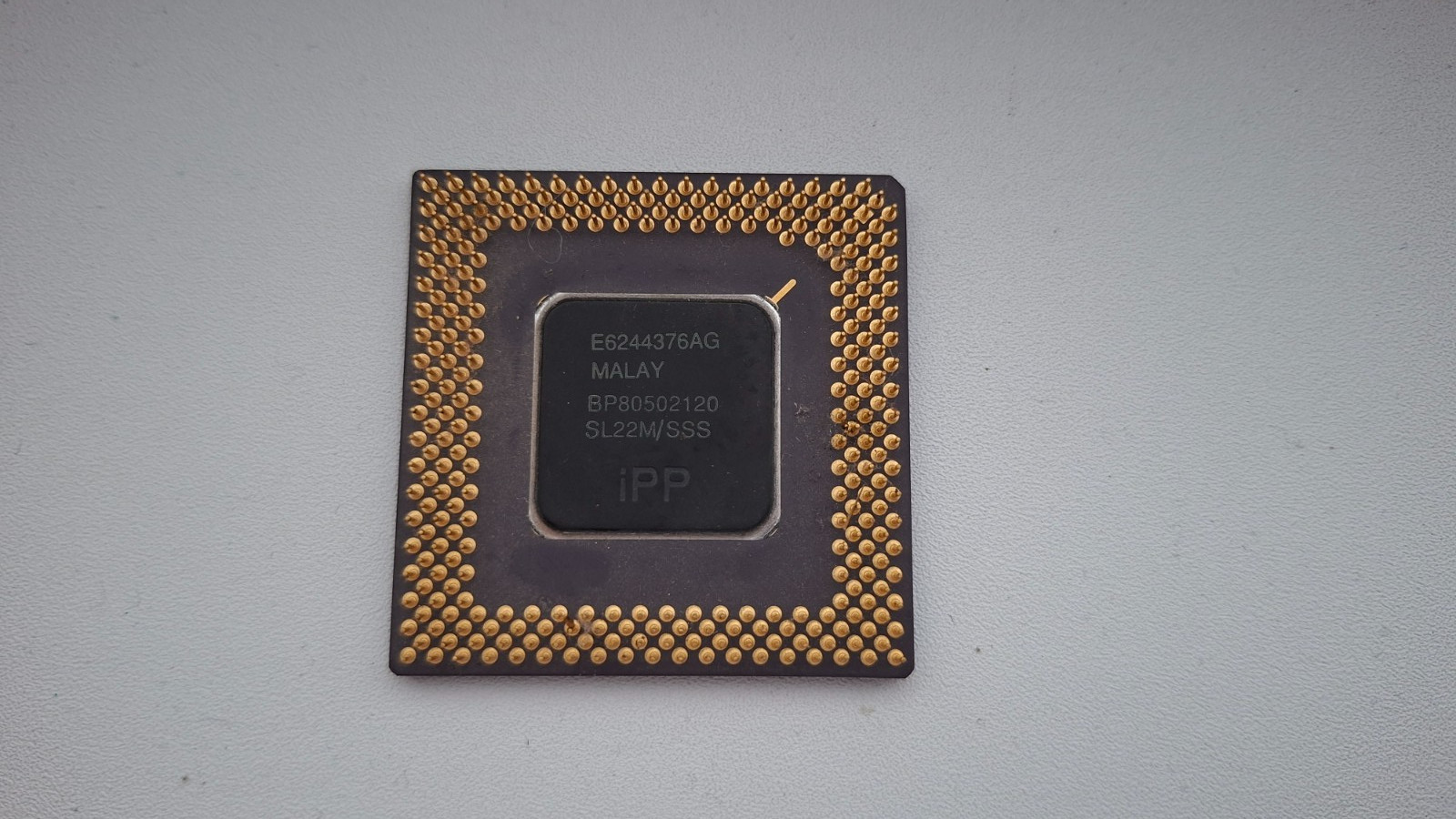 Intel Pentium 120 BP80502120 SL22M very rare spec Pentium 120 vintage CPU GOLD