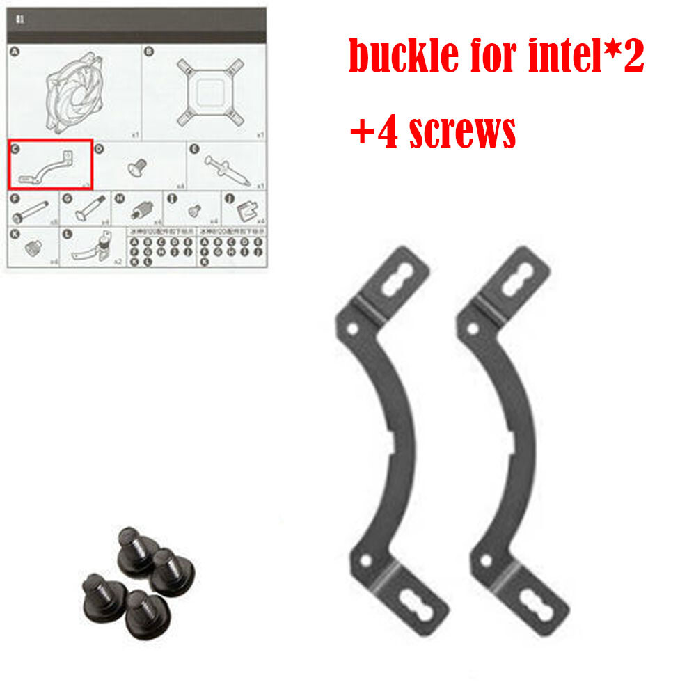 2+4pcs CPU Mounting Kit For Cooler Master B120 B240 Intel 115x/1200/1700 AMD AM4 2+4pcs CPU Mounting Kit For Cooler Master B120 B240 Intel 115x/1200/1700 AMD AM4