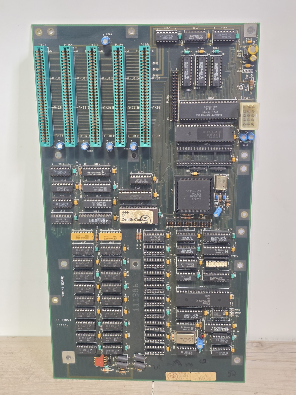 *TESTED* Zenith Data Systems Parent Board 85-3305-1 111386 Motherboard *TESTED* Zenith Data Systems Parent Board 85-3305-1 111386 Motherboard