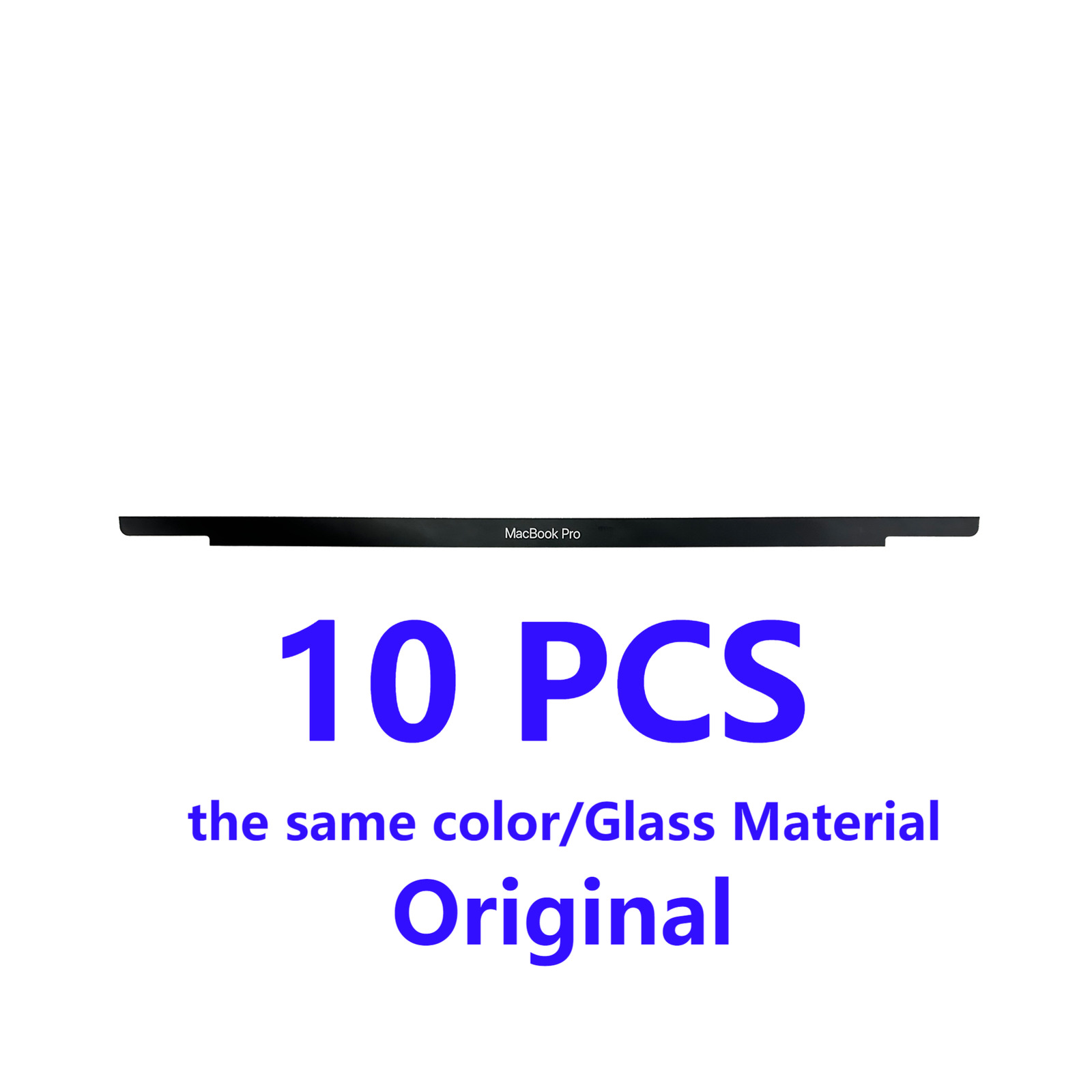 10pcs LCD Screen LOGO Strips Bezel Glass For MacBook Pro 13'' A2338 A1706 A1708