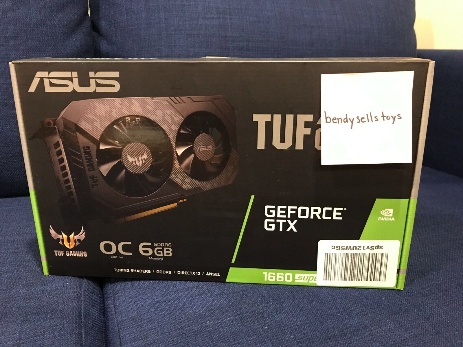 ASUS TUF Gaming GeForce GTX 1660 SUPER 6GB GDDR6 OC Graphics Card, Brand New