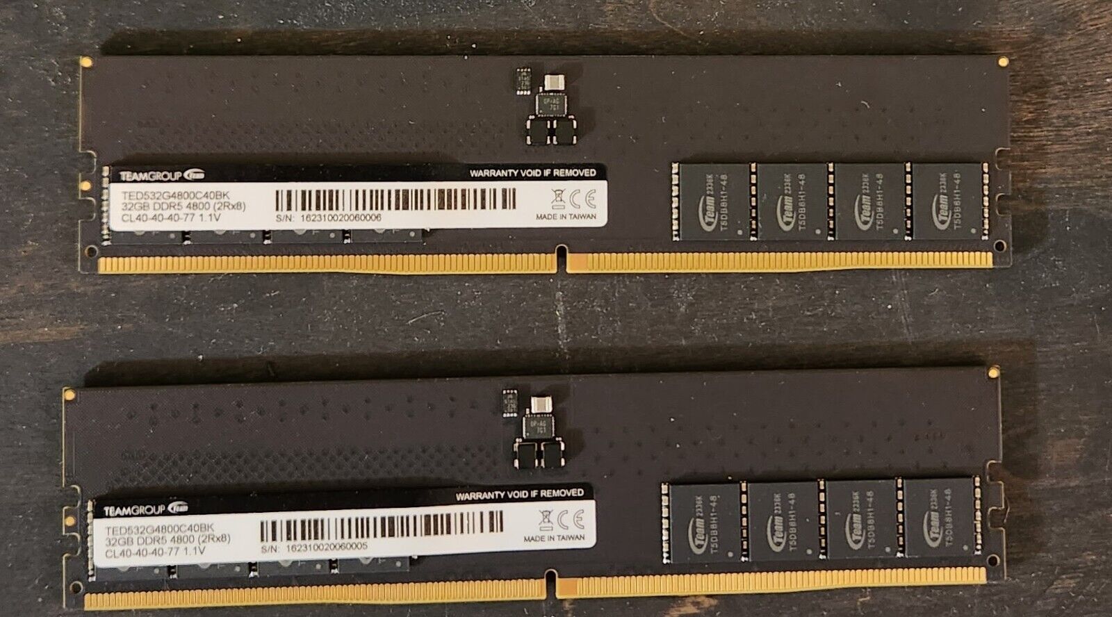 TEAMGROUP ELITE 64GB (2 x 32GB) PC5-38400 (DDR5-4800) UDIMM Memory