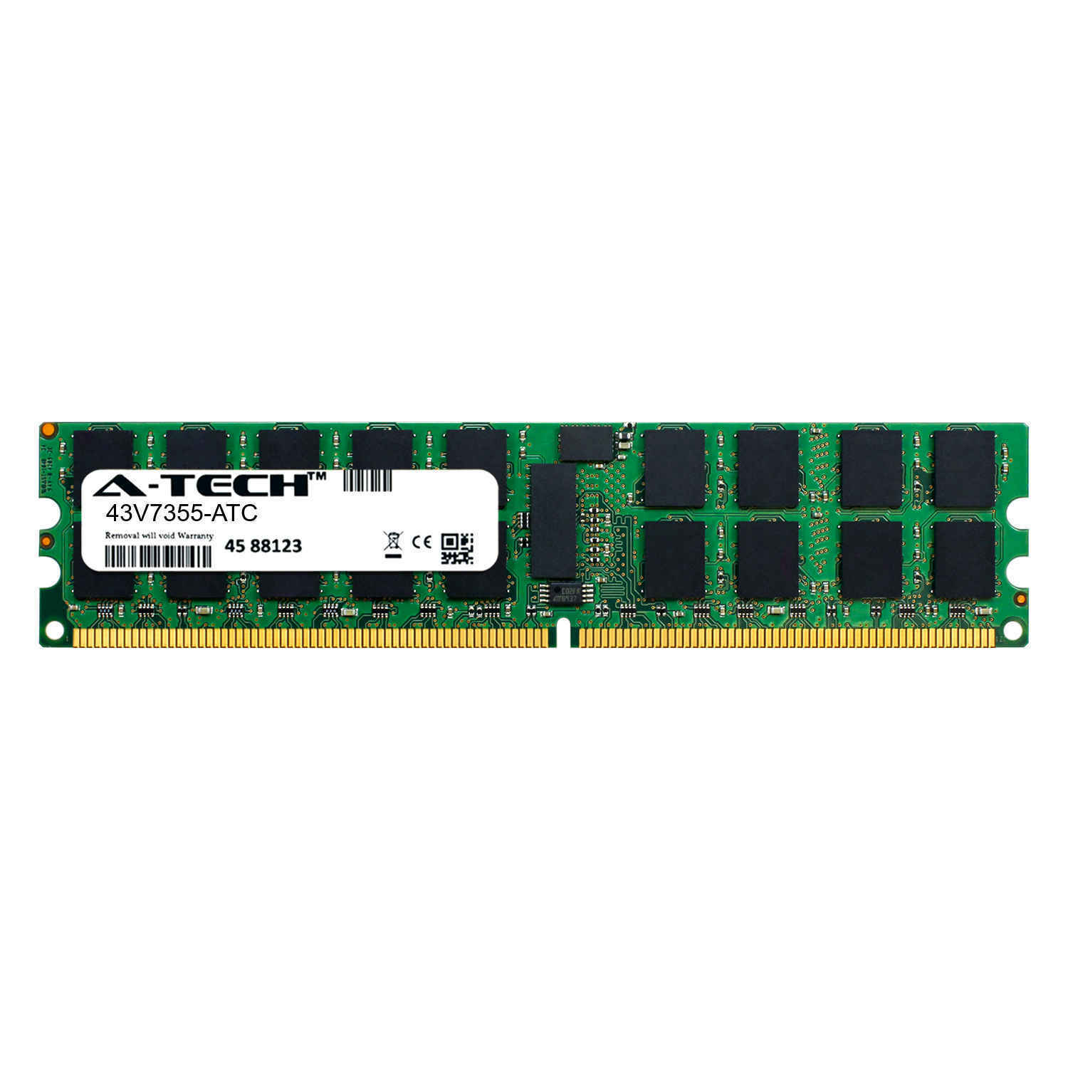 8GB DDR2 PC2-5300R 667MHz RDIMM (IBM 43V7355 Equivalent) Server Memory RAM
