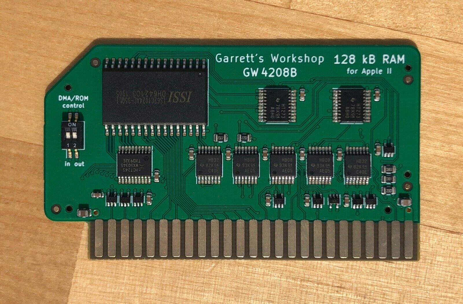 RAM128 (GW4208B) -- 128kB RAM for Apple II ][ -- Saturn 128 compatible