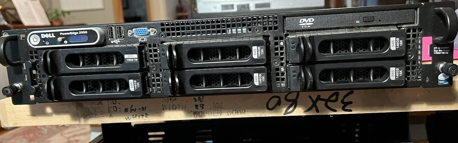 Dell PowerEdge 2950 Rack Server 2x Intel Xeon X5450 Quad-Core 3.00GHz 8GB DDR2